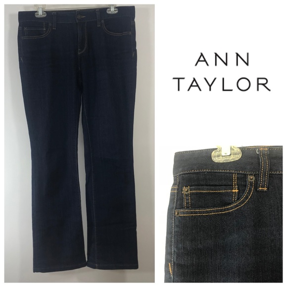 Ann Taylor Loft Original Bootcut Dark Jeans 6 - Picture 1 of 7